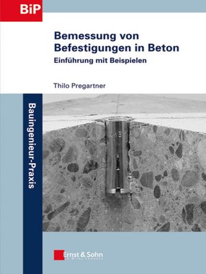 cover image of Bemessung von Befestigungen in Beton